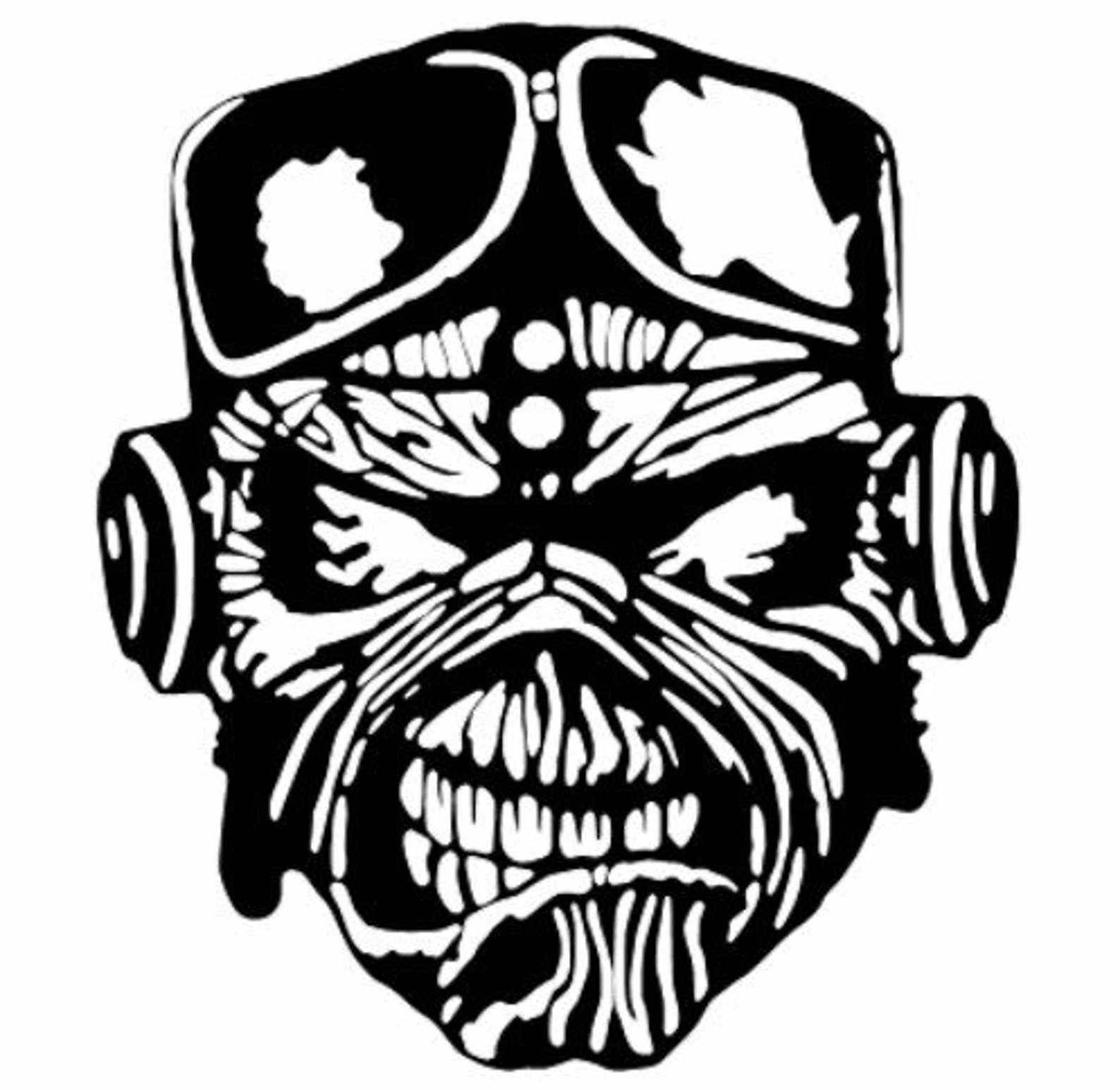 Iron Maiden Eddie Vinyl Decal Etsy
