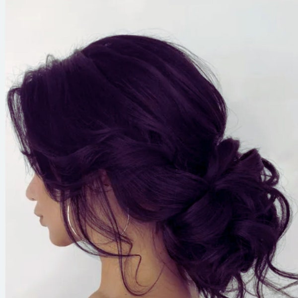 Hair Bun Flower Synthetic Messy Hair Long Tail