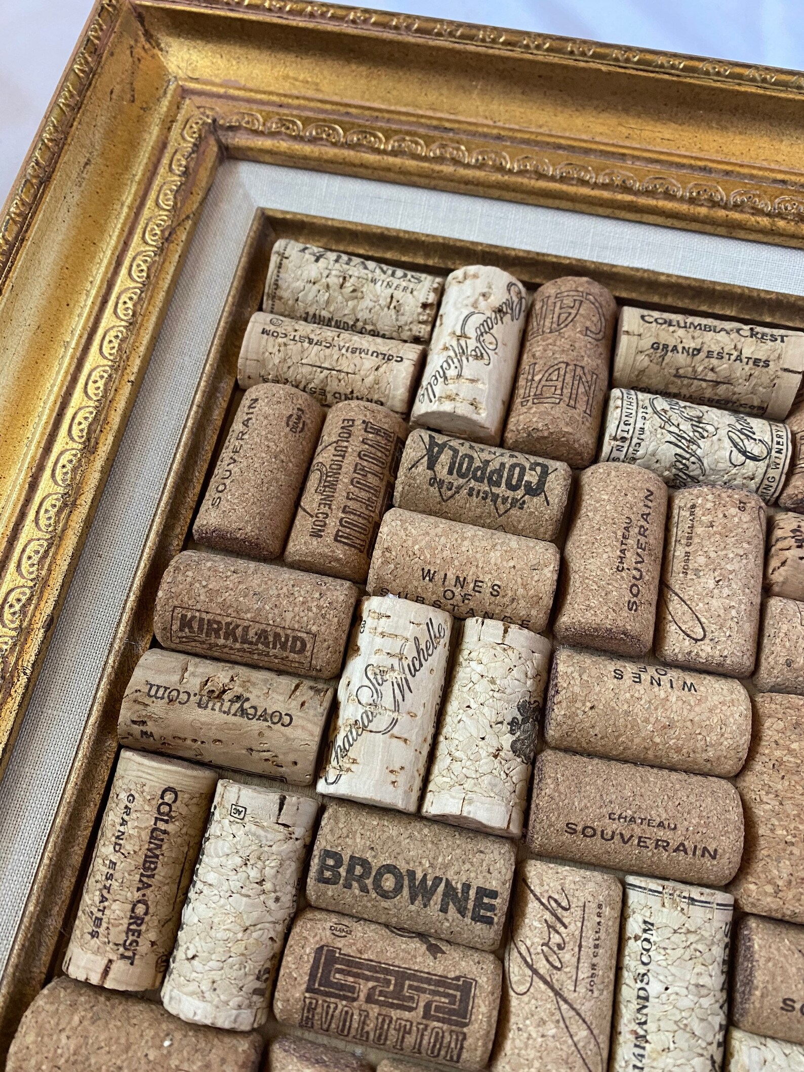 Wine Cork Board in Vintage Frame Etsy
