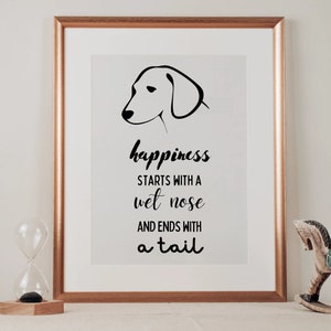 Dog Print Quote Dog Mum Gift Gifts for Dog Owners Funny image 1