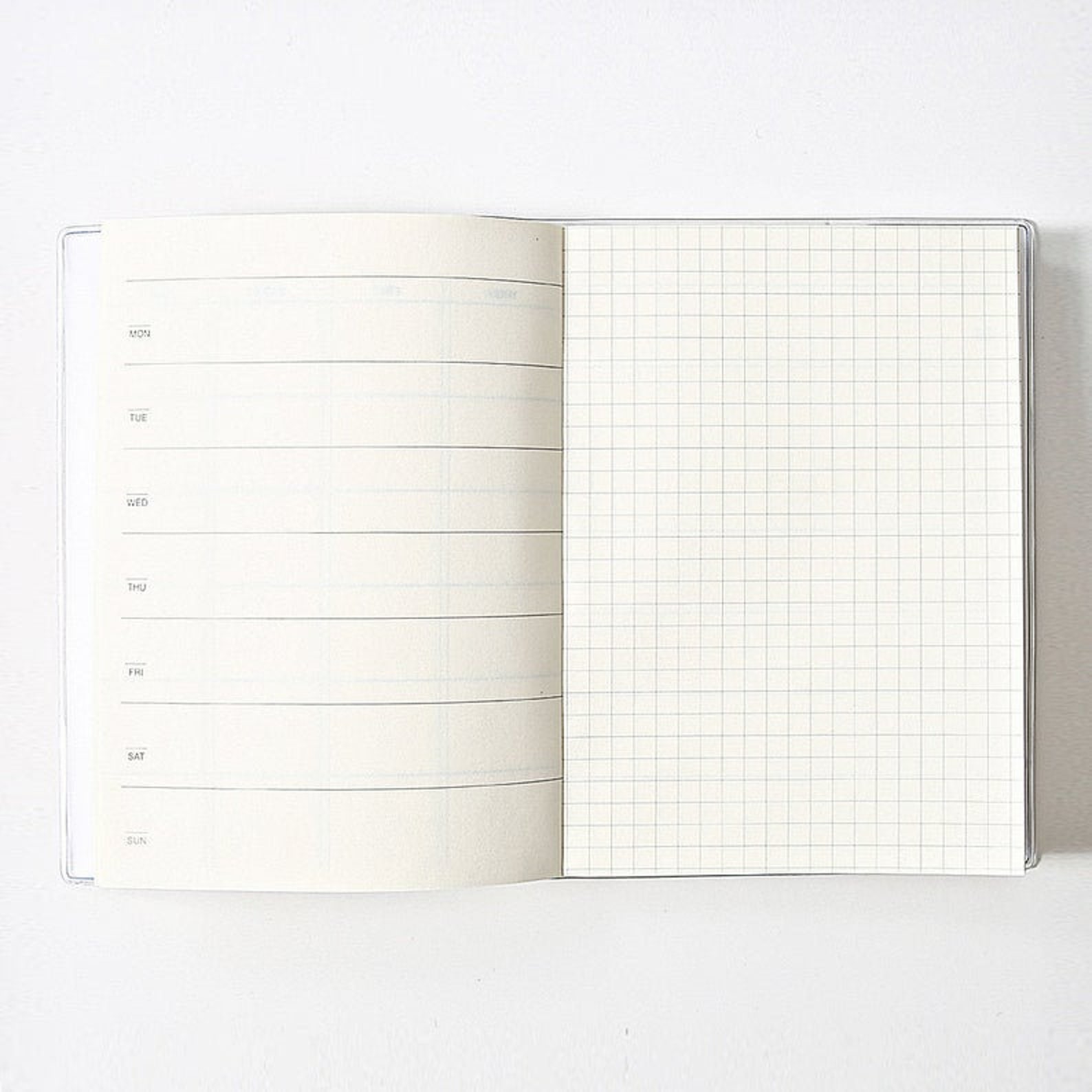 Muji Notebook Diary Monthly Weekly Dateless Freestyle Muji Etsy