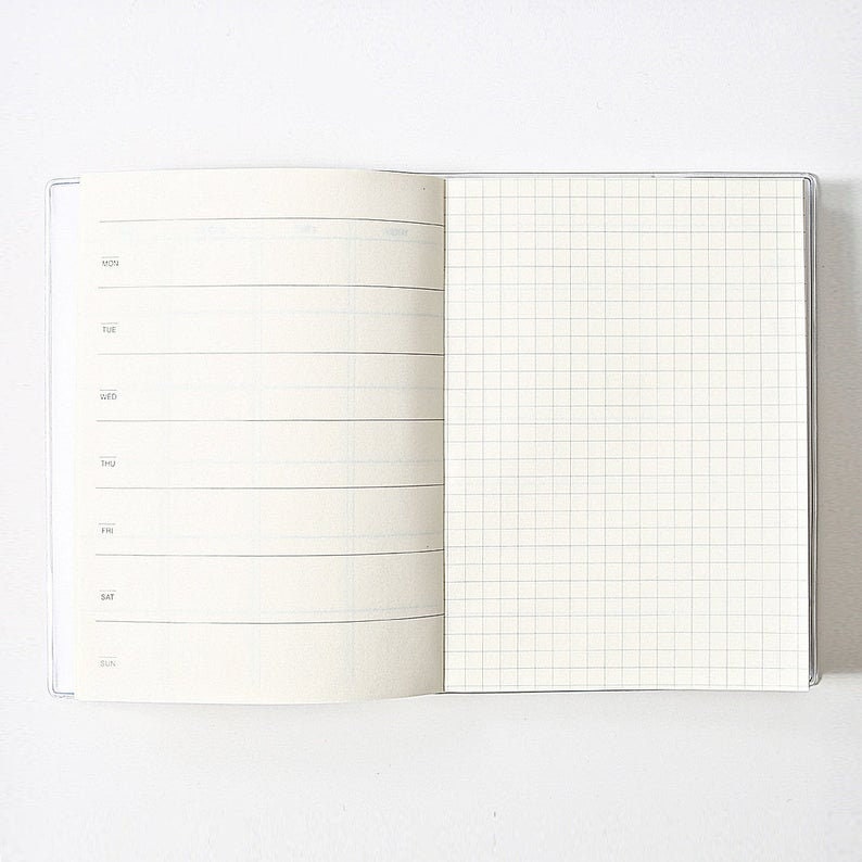Muji Notebook Diary Monthly Weekly Dateless Freestyle Muji Etsy