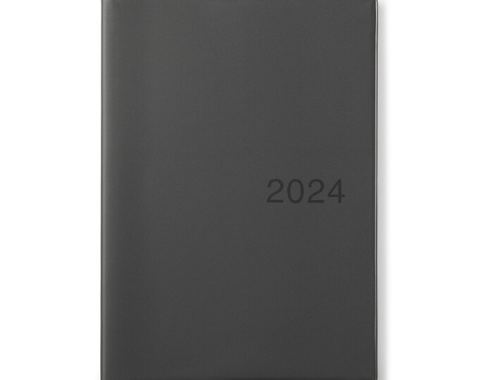 Muji 2024 Planner, A5/B6 Size, Black Grey/white Grey/red/ From Dec