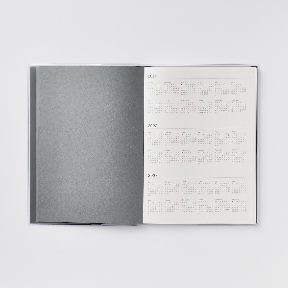 Muji Vertical 2022 Planner Muji 2022 Scheduler A5/B6 Size Etsy Singapore