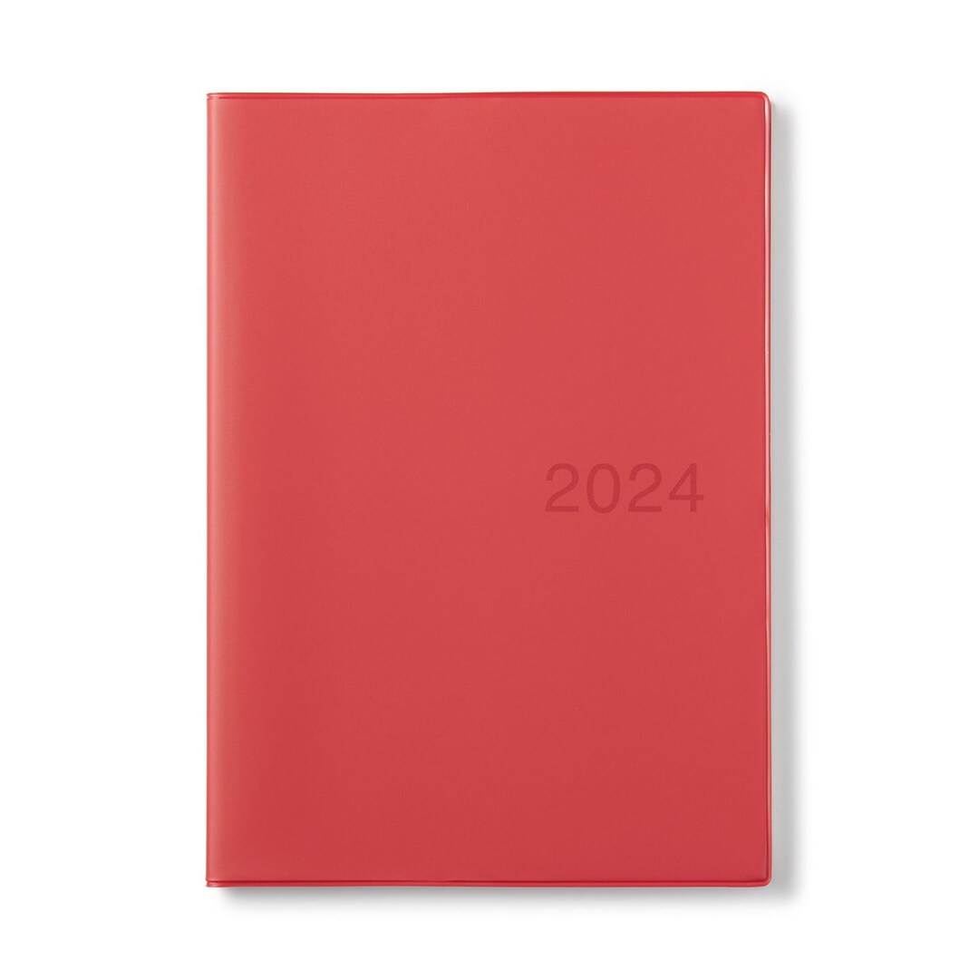 Muji 2024 Planner, B5 Size, Black Grey/white Grey/red/ From Dec. 2023