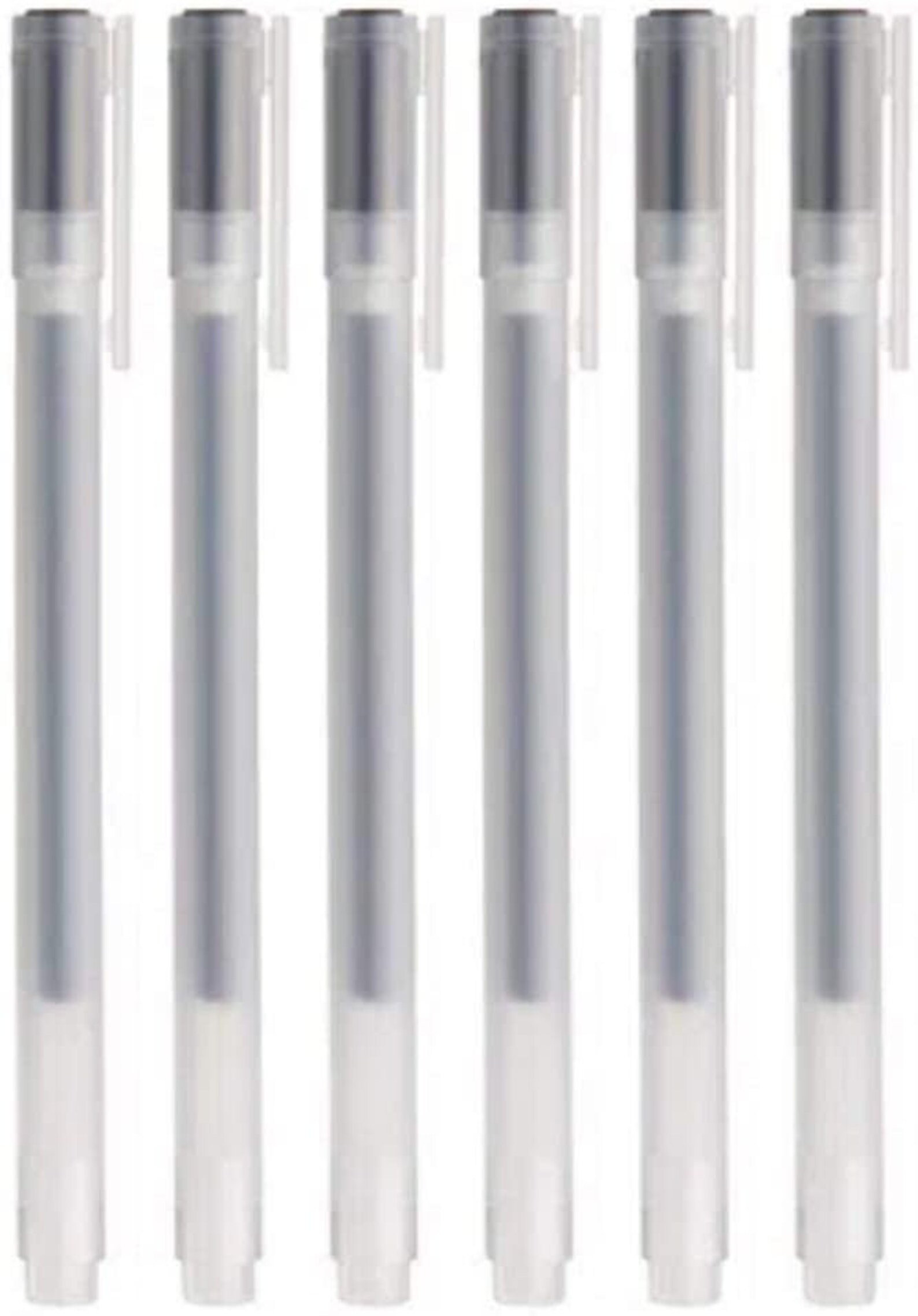 MUJI Pen MUJI Gel Pens Knock Type 6 Pack 0.5mm Muji Etsy