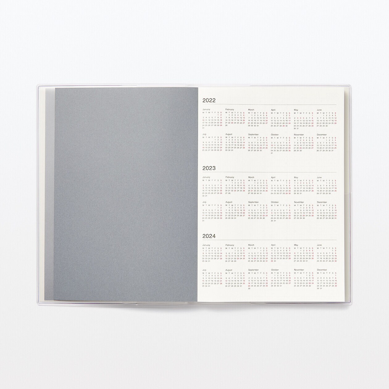 Muji Vertical 2023 Planner Muji 2023 Scheduler A5/B6 Size Etsy Hong Kong