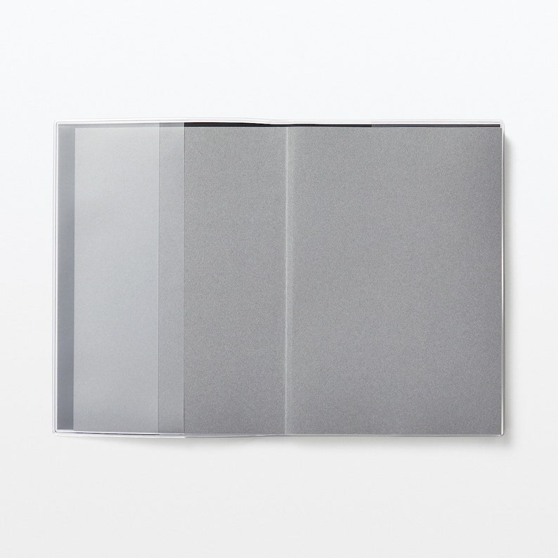 Muji 2024 Vertical Planner A5/B6 Size Black Grey/white Grey Etsy