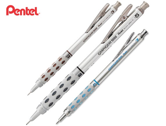Pentel Drafting Mechanical Pencil Graphgear 1000 Series 0.3 ,0.5 , 0.7 or  0.9mm