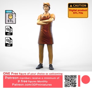 N1 Salesperson (not a physical product) or Shopkeeper or baker 3D print file