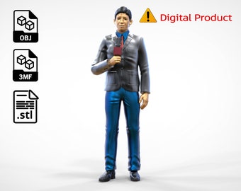 Figura em miniatura do repórter: arquivo STL de impressão 3D para diorama