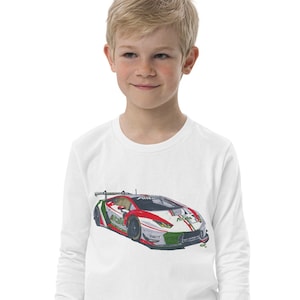 Youth Long Sleeve Lamborghini Huracan GT3 T Shirt
