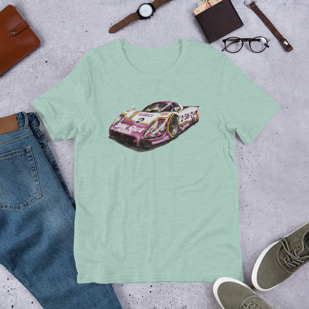Hanes VINTAGE 1988 Le Mans Jaguar XJR-9 Racing Mens