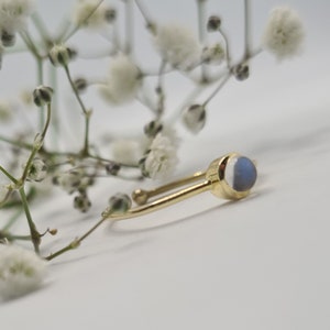 Moonstone Ring, Adjustable Ring, Gold Plated Ring, Sterling Silver Ring, Moonstone, Semi Precious Stone, Stackable Ring, Gemstone Ring