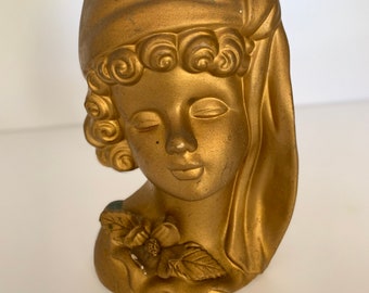 MC Gold Bust Planter