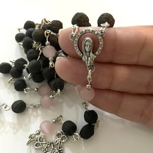 Rosary from dried rose petals and infused in rose oil. For Mother&#39;s day | Catholic gift | wedding gift | Father&#39;s day | baptism