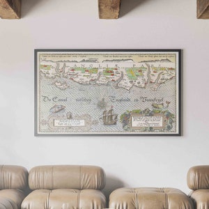 Arte del mapa de Europa vintage (1580) - Impresión de mapas vintage, arte de mapas antiguos, mapa vintage de Europa, decoración de la pared del mapa de Europa, mapa de Europa antigua vintage