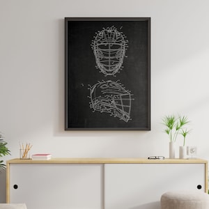 Vintage Lacrosse Helm Patent Druck - Lacrosse Prints, Lacrosse Kinderzimmer Dekor, Lacrosse Geschenk, Lacrosse Poster