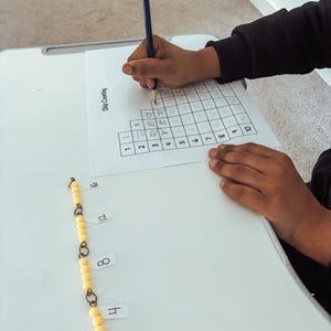 Montessori Short Square Skip Counting Chain PDF with Control