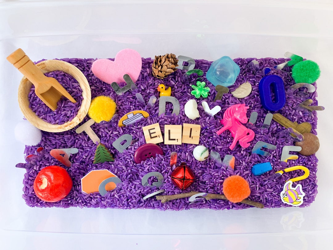 Personalized ABC Sensory Bin Etsy