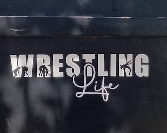 Wrestling Life Vinyl Decal Sticker - Car, Window, Laptop