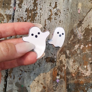 Mini Ghost Sticker Pair | Vinyl Sticker Window Decal | Halloween Sticker