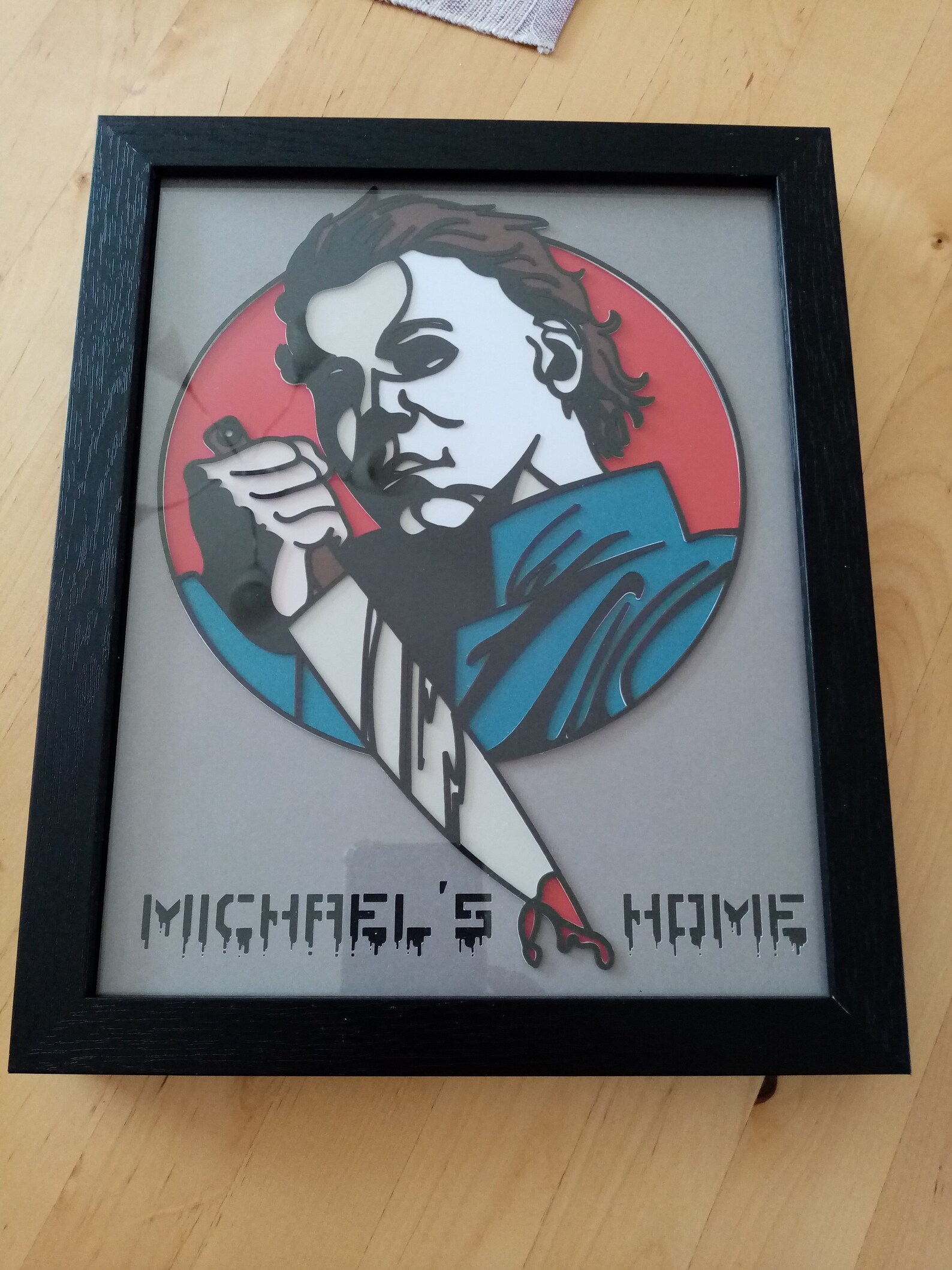 Handmade 3D Michael Myers Framed Card Art Etsy