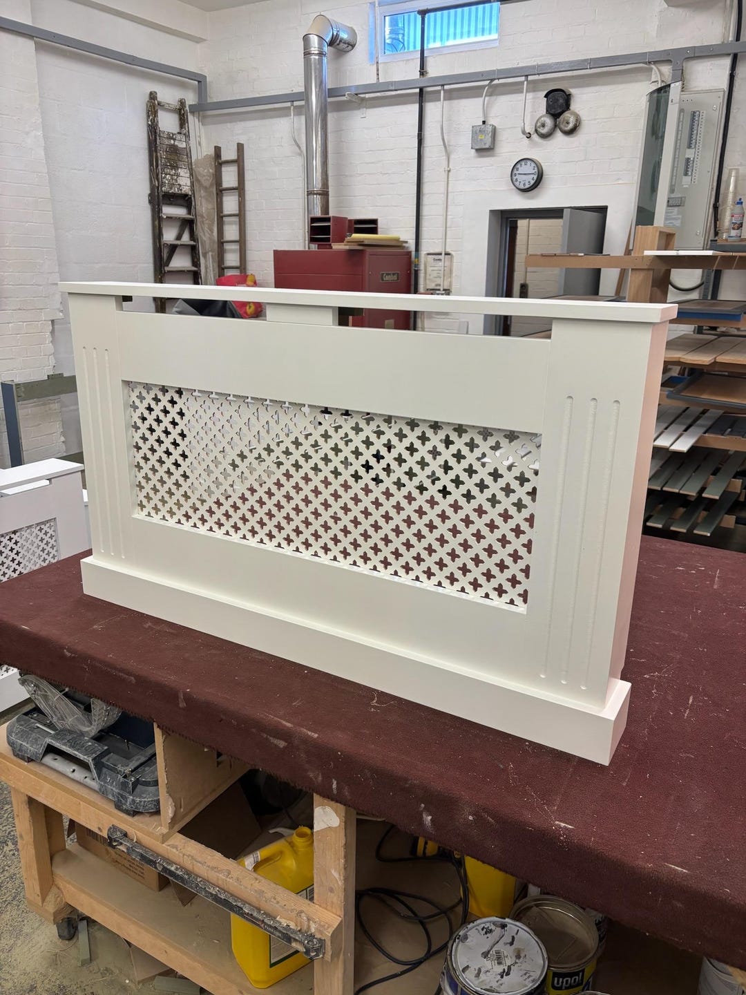 Custom Radiator Cover, Cross Panel, Fluted Trim, Bespoke Cabinet, Made ...
