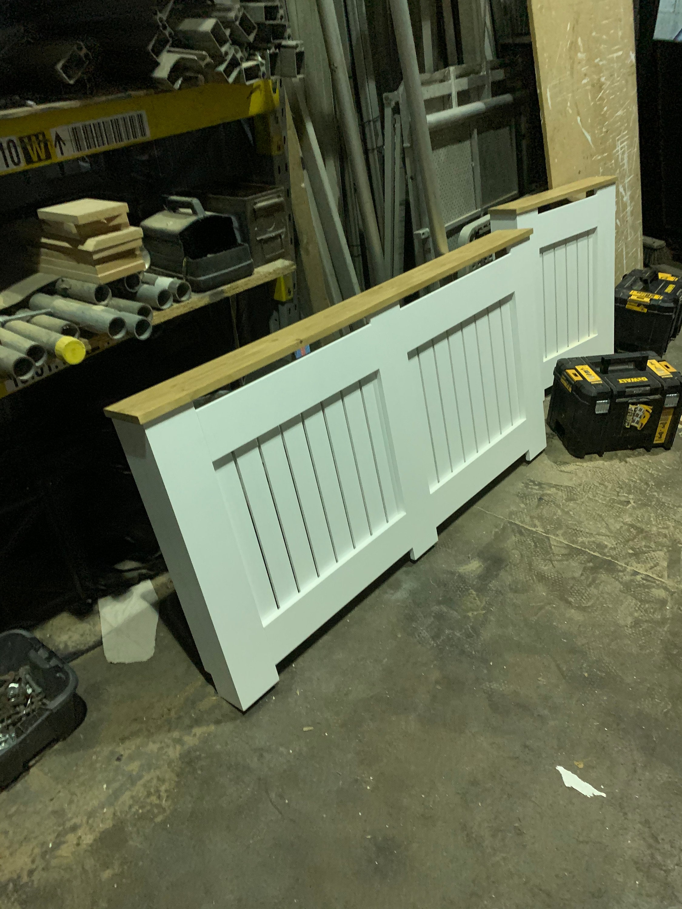Radiator Cover With Vertical Slats and a Waxed Pine Top Etsy UK