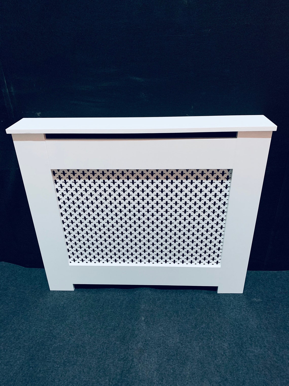 Bespoke Radiator Cover With Decorative Panel Etsy