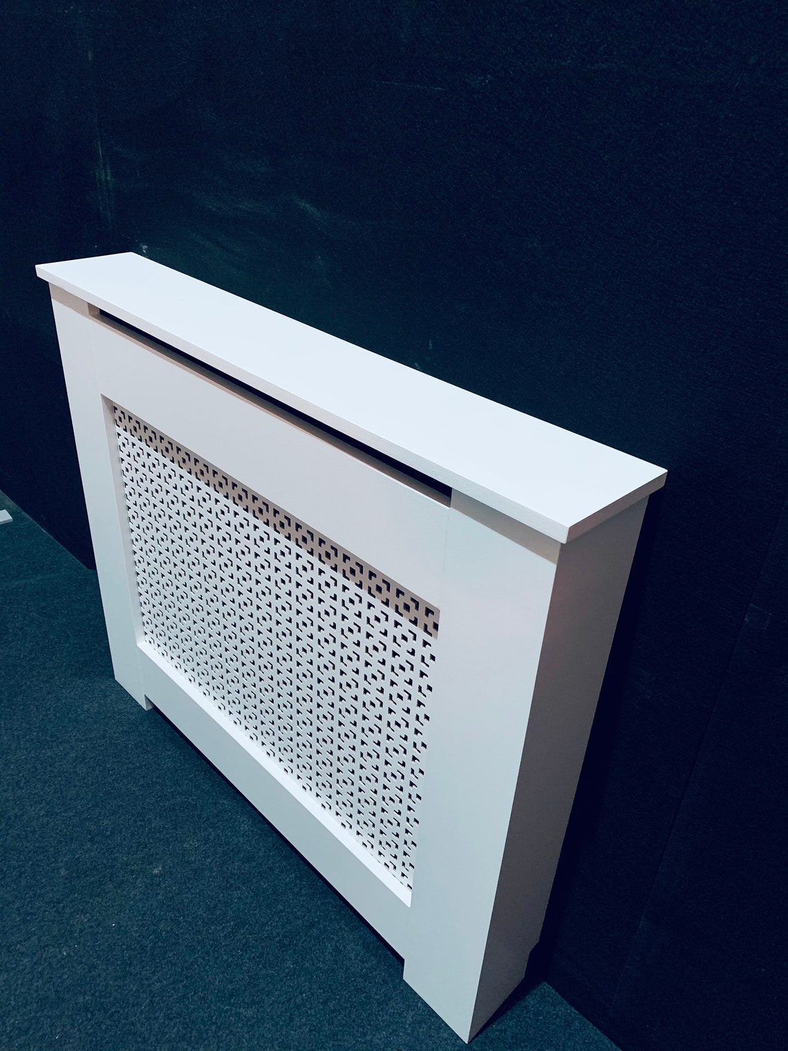Bespoke Radiator Cover With Decorative Panel Etsy