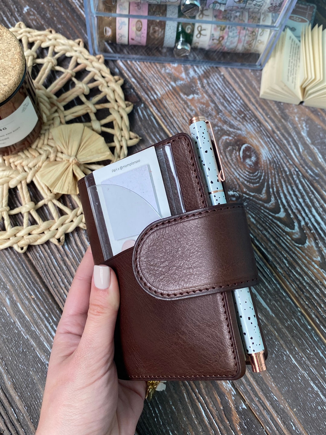 Passport TN (travelers Notebook) Veg Tan Leather Cover, Refillable ...