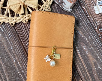Filed Notes Folder Journal  Leather Cover for Moleskine Cahier Notebook Pocket size 3.5" x 5.5", 047