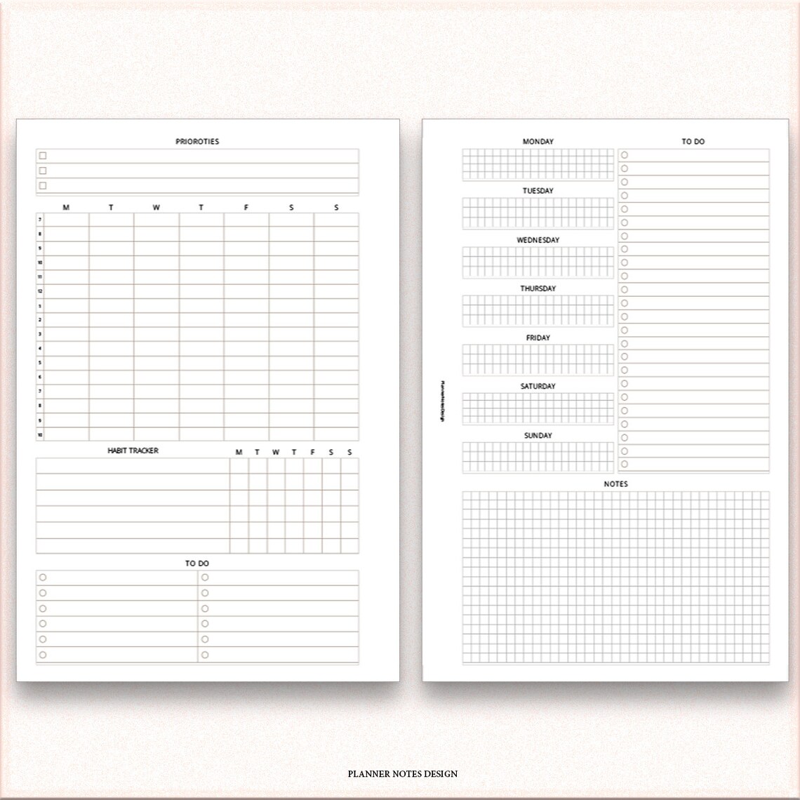 Happy Planner Dashboard Layout Printable