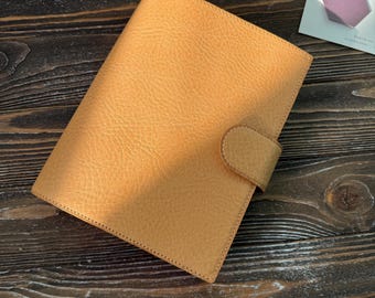 A5 Hobonichi Cousin Leather Cover, Handmade Planner Case, Notebook Holder, 032