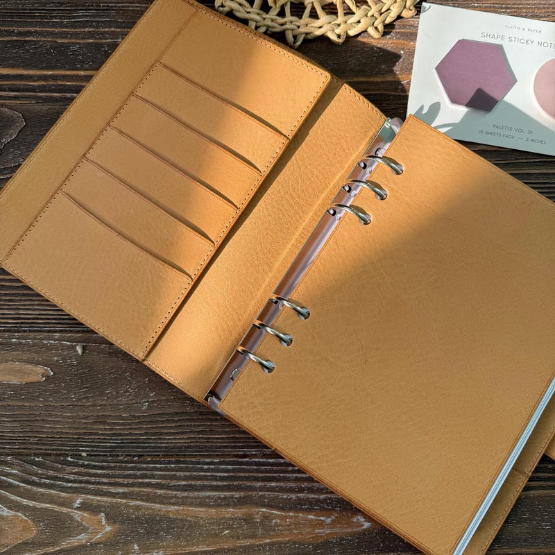 Leder Ringbuch A5