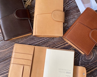 A6 leather journal cover for Hobonichi A6, Sterling Ink, Stalogy, Midori, Take a note, 033