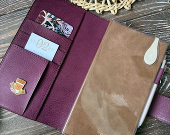 Standard TN Leather Cover, Travelers Notebook Case, Common Planner Cover, Handmade Journal, Sterling Ink TN Case, 020