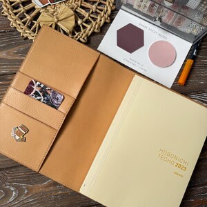 Copertina per quaderno A5 in pelle pieno fiore per quaderno A5, compatibile con Hobonichi A5 Cousin, A5 originale, Moleskine, Stalogy, 032
