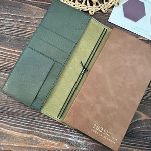 N1, Standard common planner leather cover for Sterling Ink notebook, Italian Premium veg tan leather, 020
