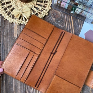 Standard TN, Sterling ink Common planner, Regular TN veg tan leather cover, Travelers Notebook, Midori planner, Genuine undyed leather, 020