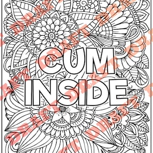 Adult Coloring Pages, Unhinged Phrases Coloring Pages, Printable PDF, Instant Download, 10 Pages DIGITAL PDF Only image 3