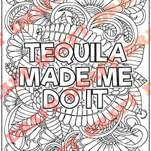 Adult Coloring Pages, Unhinged Phrases Coloring Pages, Printable PDF, Instant Download, 10 Pages DIGITAL PDF Only image 8