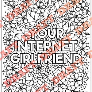 Adult Coloring Pages, Unhinged Phrases Coloring Pages, Printable PDF, Instant Download, 10 Pages DIGITAL PDF Only image 7