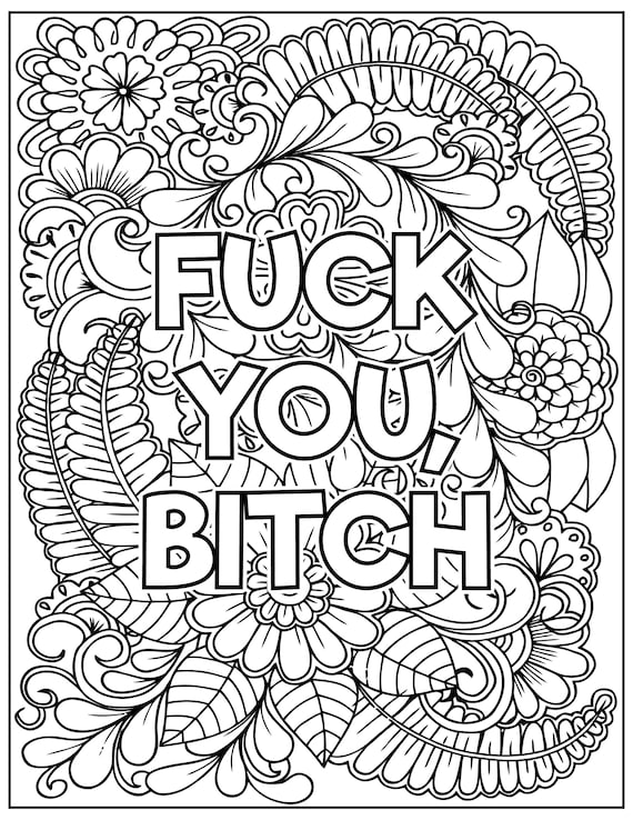 Swear Word Coloring Book for Adult: Fuck You A Motivational