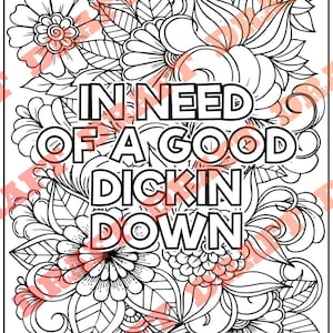 Adult Coloring Pages, Unhinged Phrases Coloring Pages, Printable PDF, Instant Download, 10 Pages DIGITAL PDF Only image 2