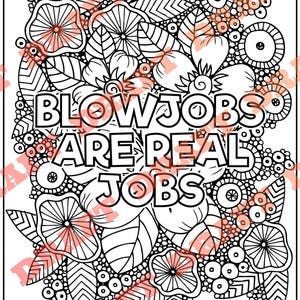 Adult Coloring Pages, Unhinged Phrases Coloring Pages, Printable PDF, Instant Download, 10 Pages DIGITAL PDF Only image 9