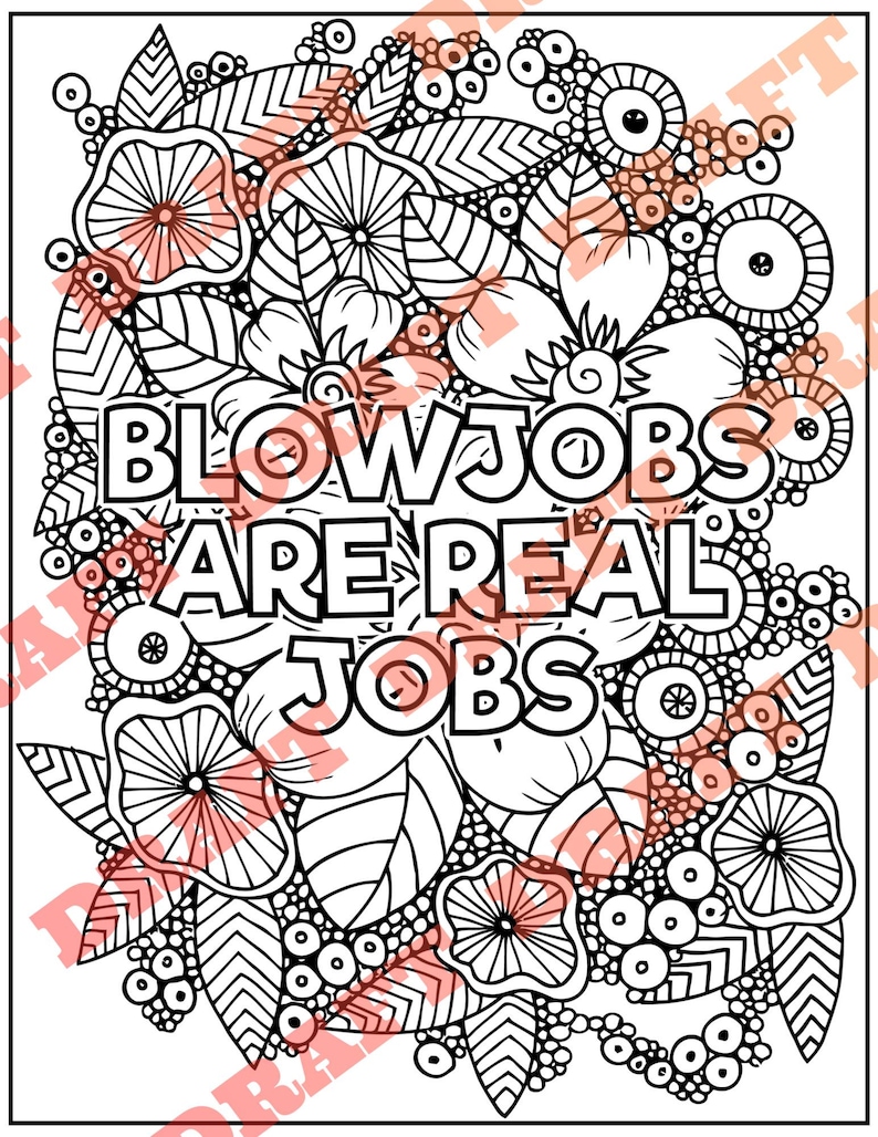 Adult Coloring Pages, Unhinged Phrases Coloring Pages, Printable PDF, Instant Download, 10 Pages DIGITAL PDF Only image 9