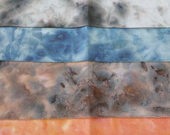 Aida Stoff, 14 Count, Hand gefärbt, Kreuzstich Stoff, Stickerei Stoff