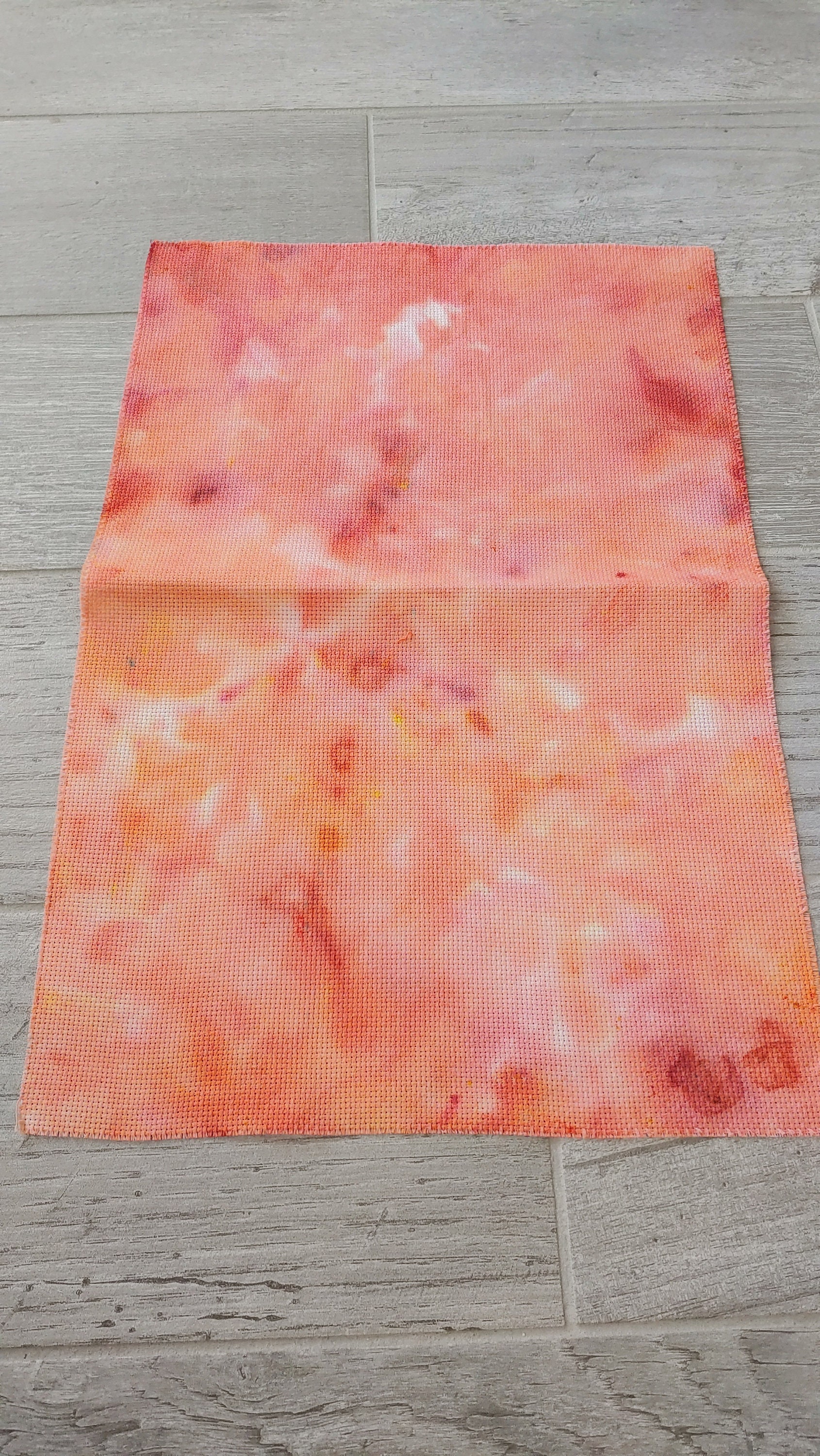 Aida Cloth 14 Count Hand Dyed Cross Stitch Fabric Etsy